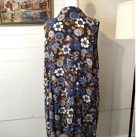 SOLD ModCloth Linen Viscose Blend Fabric Lightweight Summer Wear Dress Plus - Picture 5 of 11